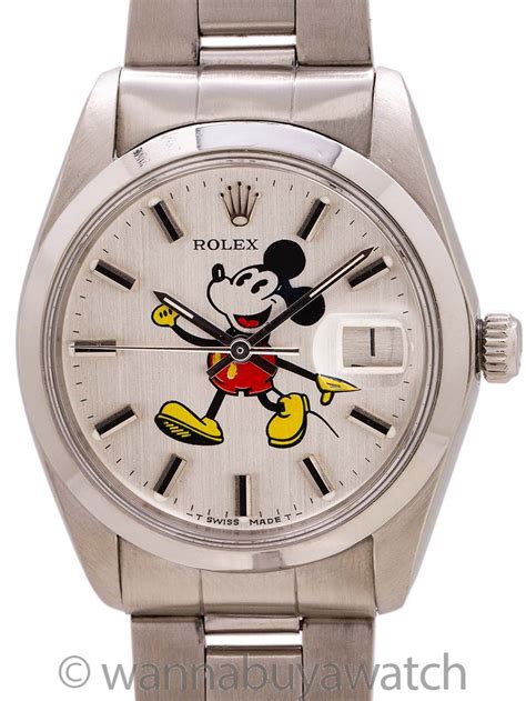 vintage mickey mouse rolex|Rolex 6694 for sale.